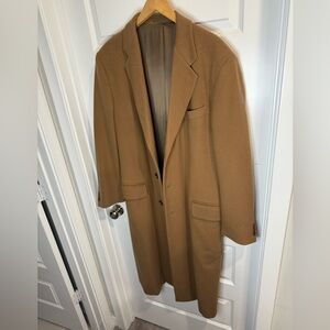 Armani Collezioni Men's Camel Trench Coat